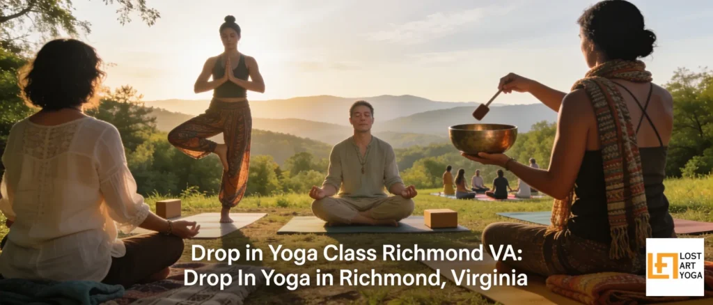 Can you attend drop-in yoga classes at a Richmond, VA studio without a full membership commitment?