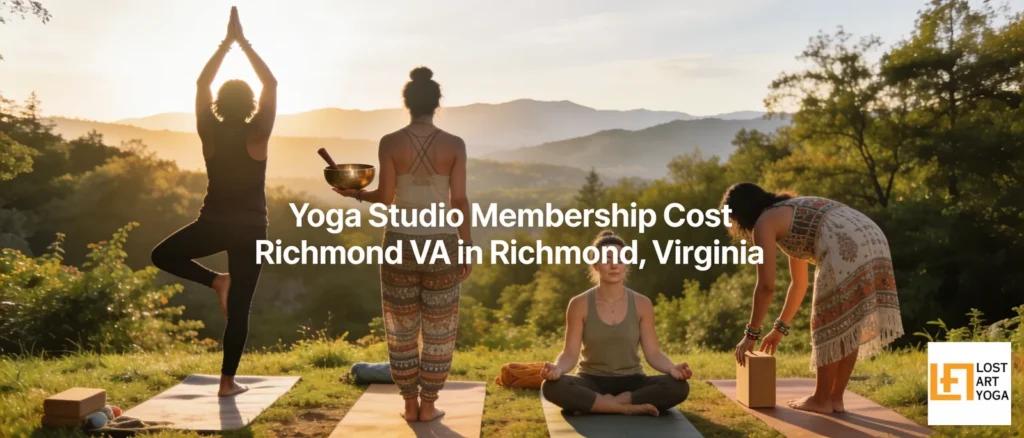 How much does a yoga studio membership cost in Richmond, VA and what do different plans include?