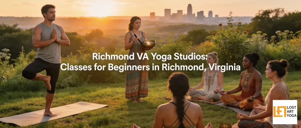 What types of yoga classes do Richmond, VA studios offer for beginners versus advanced practitioners?