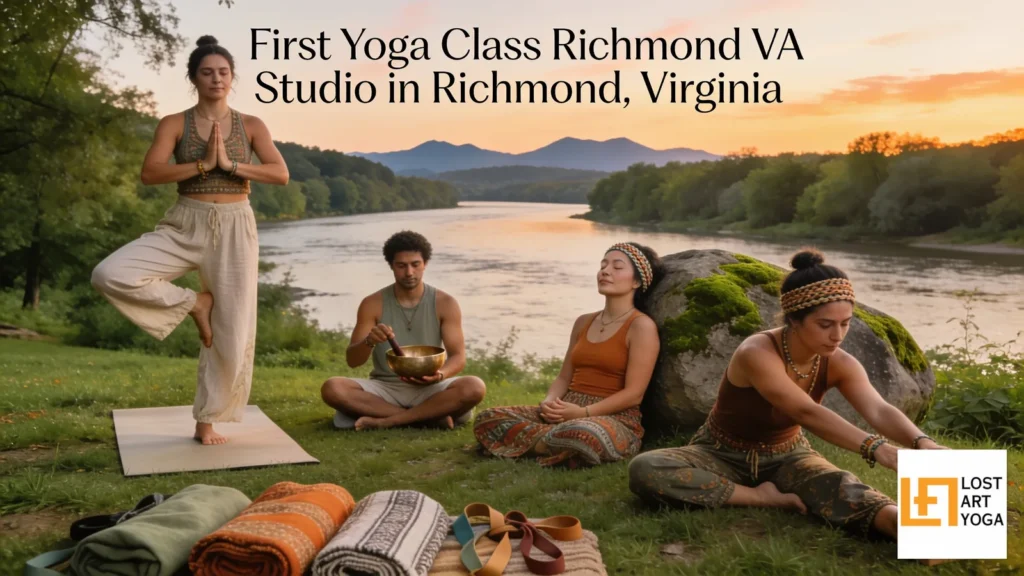 Where can Richmond, VA residents try their first yoga studio class with a beginner intro offer today?